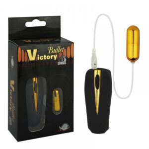 Cápsula Vibratória Metalizada Victory Aphrodisia Multivelocidade com Toque Aveludado – Estimulante e Compacta