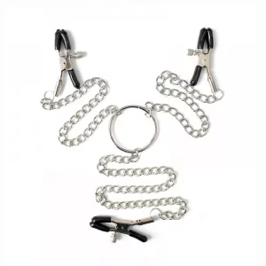 Prendedor de Mamilos e Clitóris com Corrente