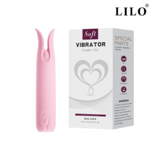 Mini Vibrador Recarregável Bifurcado para Ponto G